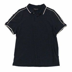 MICHAEL KORS Women's Navy Blue Logo Polo Shirt M